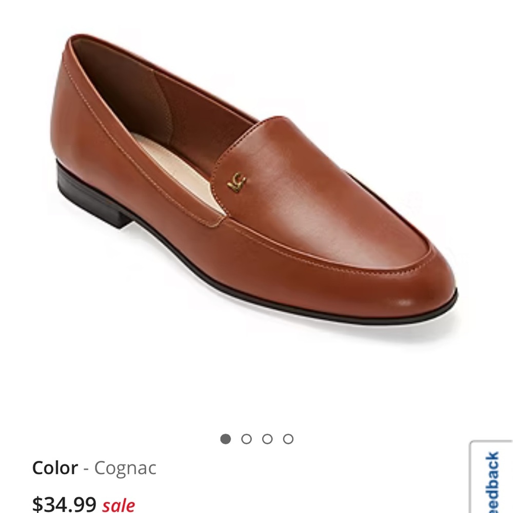 Women's Cognac Loafers